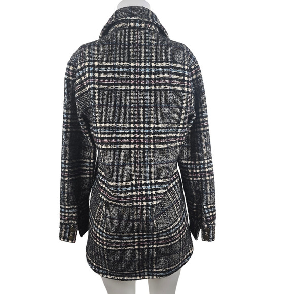 Bob Timberlake Wool Blend Tweed Front Pockets Long Line Women's Jacket S - Picture 4 of 6